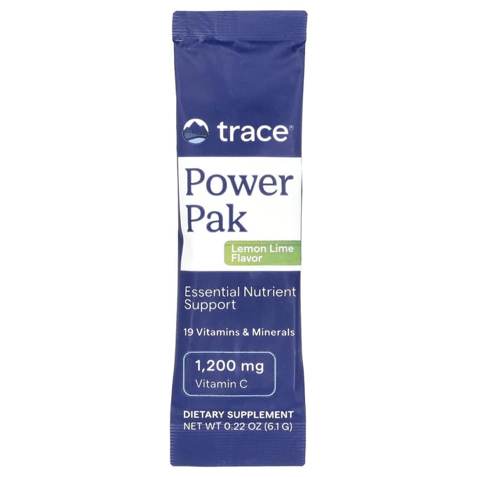 Electrolyte Stamina, Power Pak, Lemon Lime (30 Packets, 4.9 g Each) - Trace Minerals Research