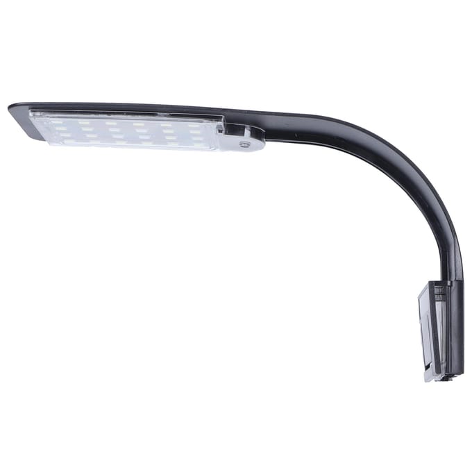 Lampe d'aquarium à clipser 10 W pour plantes aquatiques LED blanche et bleue black