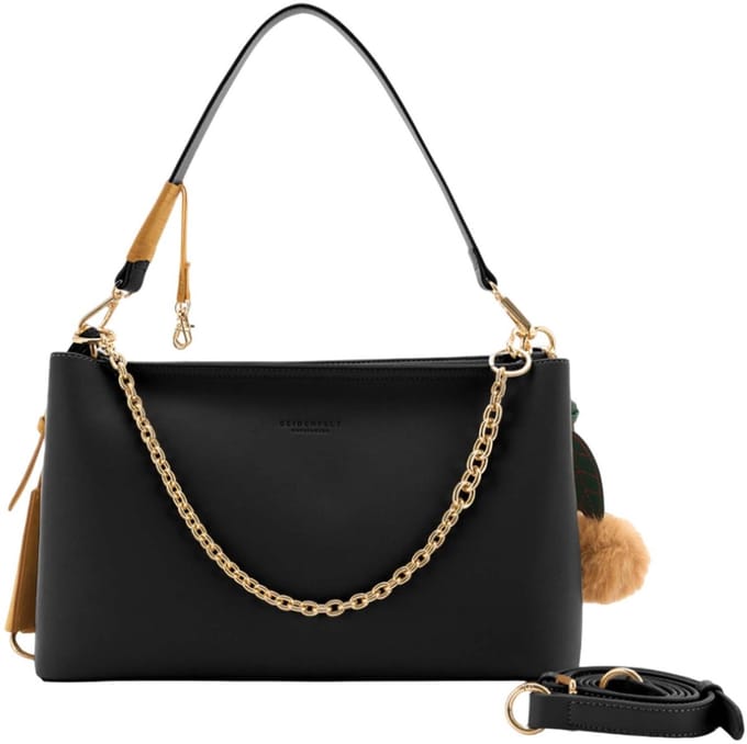 SEIDENFELT MANUFAKTUR schoudertas Lyby Shoulderbag Black zwart