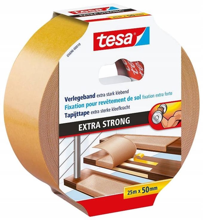 Tesa Extra Strong - Tapijt Tape - Buitengebruik - 25m - 50mm