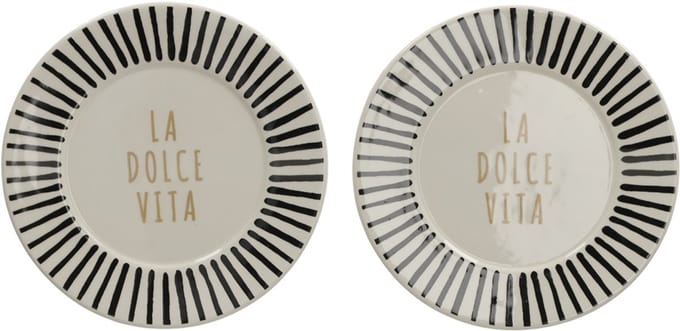 JENS Living La Dolce Vita Bordjes Zwart /2