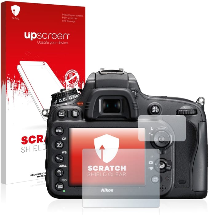 upscreen - Screenprotector voor Nikon D610 - Folie Beschermfolie transparant
