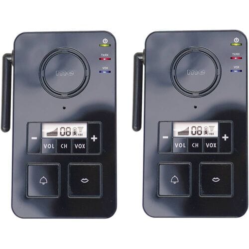 m-e modern-electronics FS 2.1 Complete set voor Intercom Radiografisch 446 MHz 2000 m Zwart
