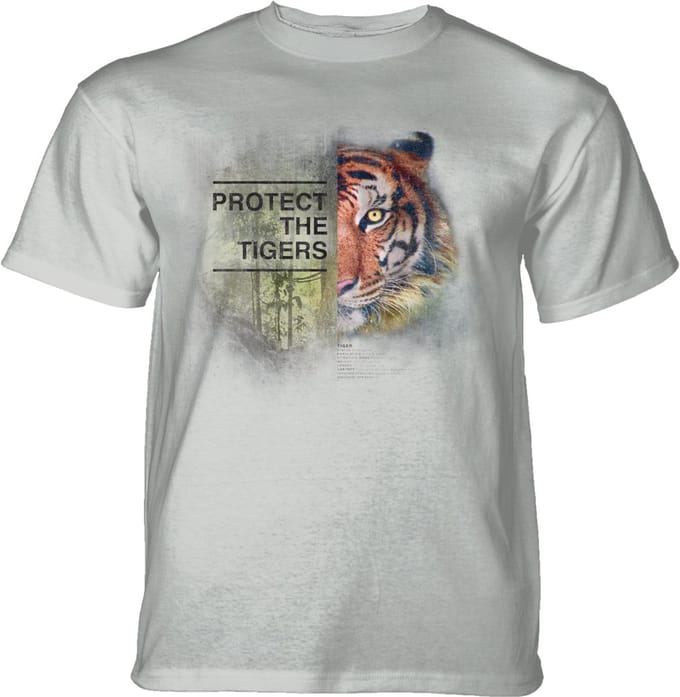 T-shirt Protect Tiger Grey S