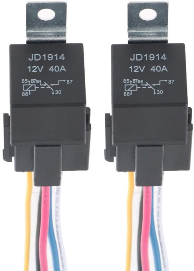 Allecto - Car Relay - 12V 40A - Betrouwbare werking - 5 Pin - Voor