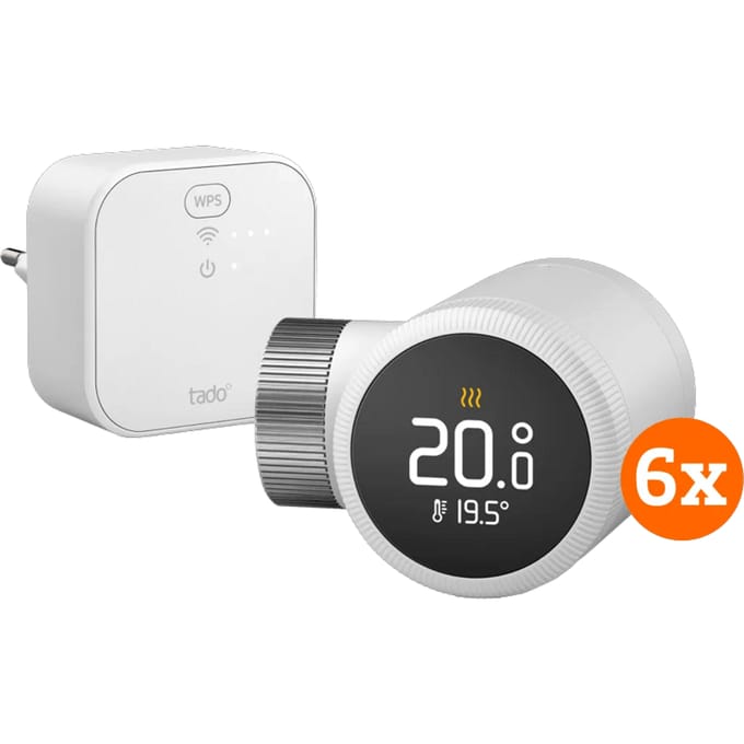 Tado Slimme Radiatorknop X - Startpakket 6-Pack