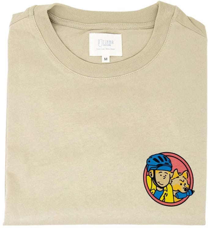 Finna Cycles Adventures T-shirt Met Korte Mouwen Beige M