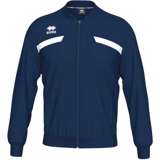 Errea Sweatshirts: Mick Ad Bomberjack Blauw Wit - Sportswear - Volwassen