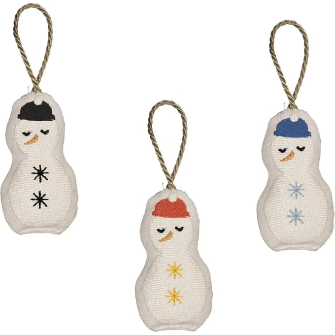 Decoratief object Fabelab Snowman (x3)