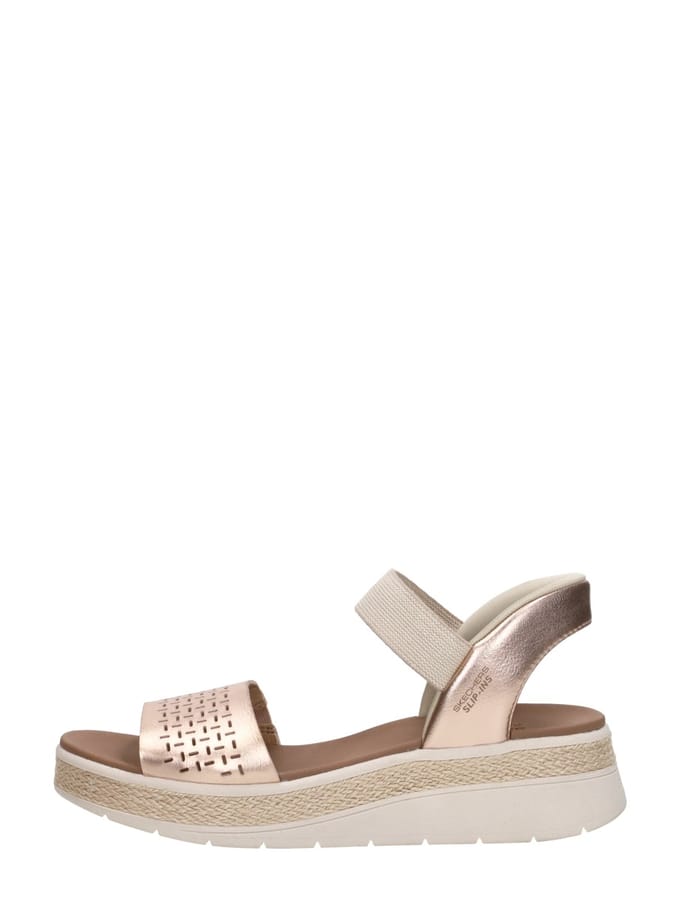 Skechers Slip-ins Bobs Sun Ray - Step Aside - Dames Sandalen - Goud