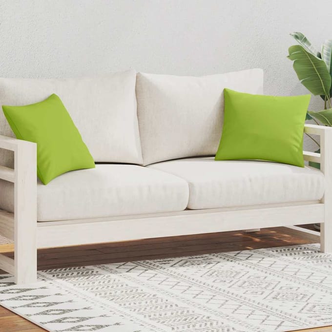 vidaXL - Buitenkussens - 45x45 - cm - appeltjesgroen - 2 - st