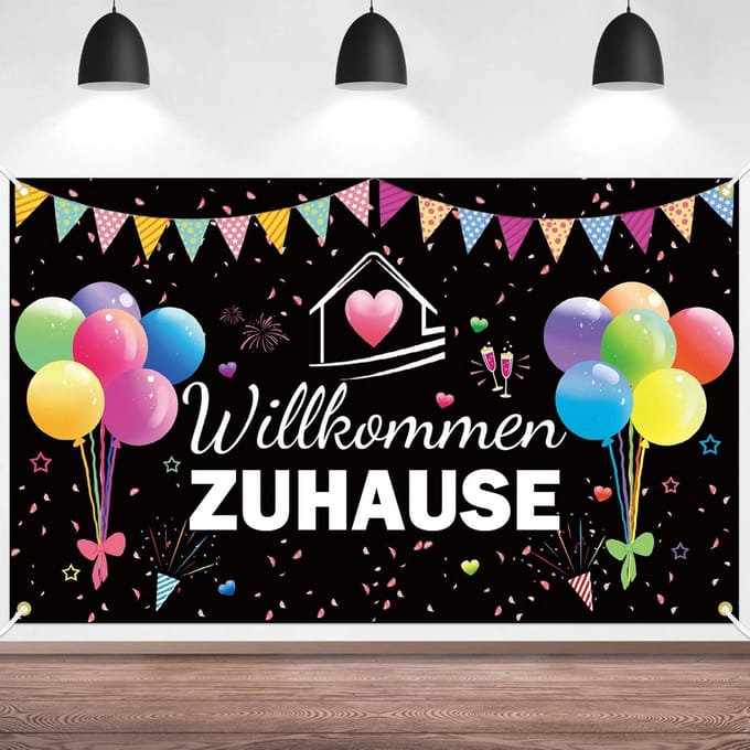Grote Woondecoratie Banner voor Feesten en Thuis 180x110 cm