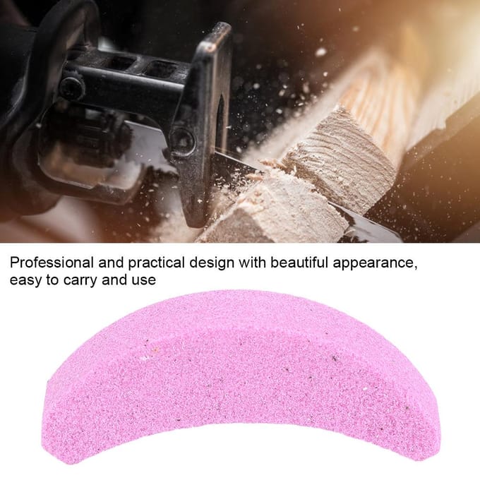 Affûteur de dents de tronçonneuse pour le travail du bois Meulage rapide Pierre à affûter pour tronçonneuse pink