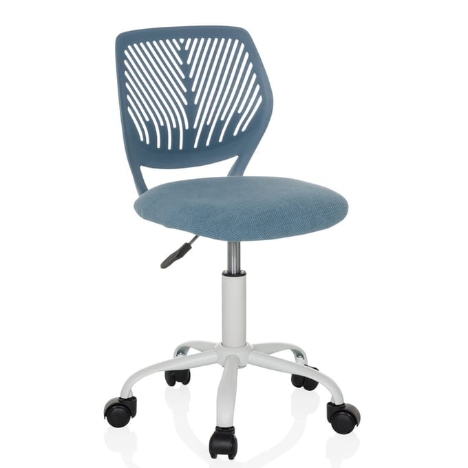Kinderbureaustoel / kinderstoel KID QW stof blauw hjh OFFICE