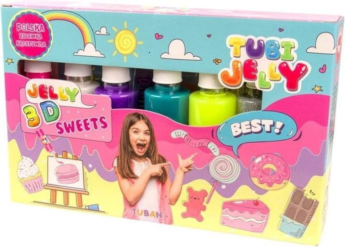 Tuban Tubi Jelly-set met 6 kleuren - Snoepjes