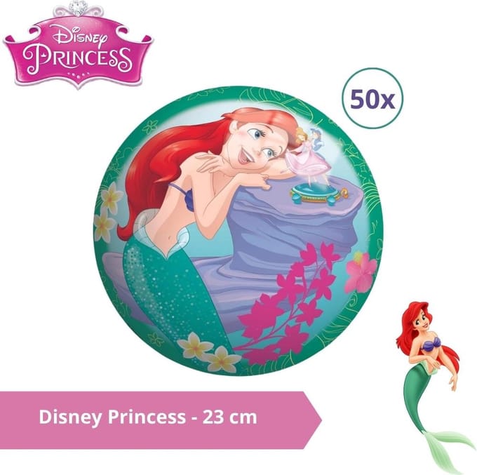 Bal - Voordeelverpakking - Disney Princess - 23 cm - 50 stuks