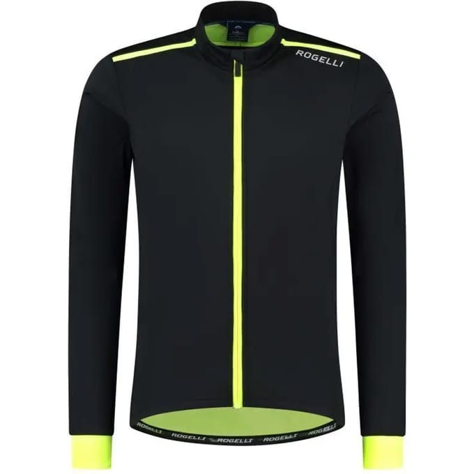 Rogelli Core Heren Fietsjack - Winter - Waterafstotend - Zwart/Fluor