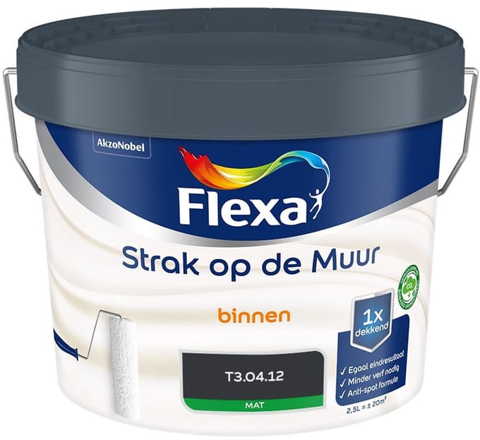 Flexa - Strak Op De Muur Binnen Mat - T3.04.12 - Mengverf - 2,5 L