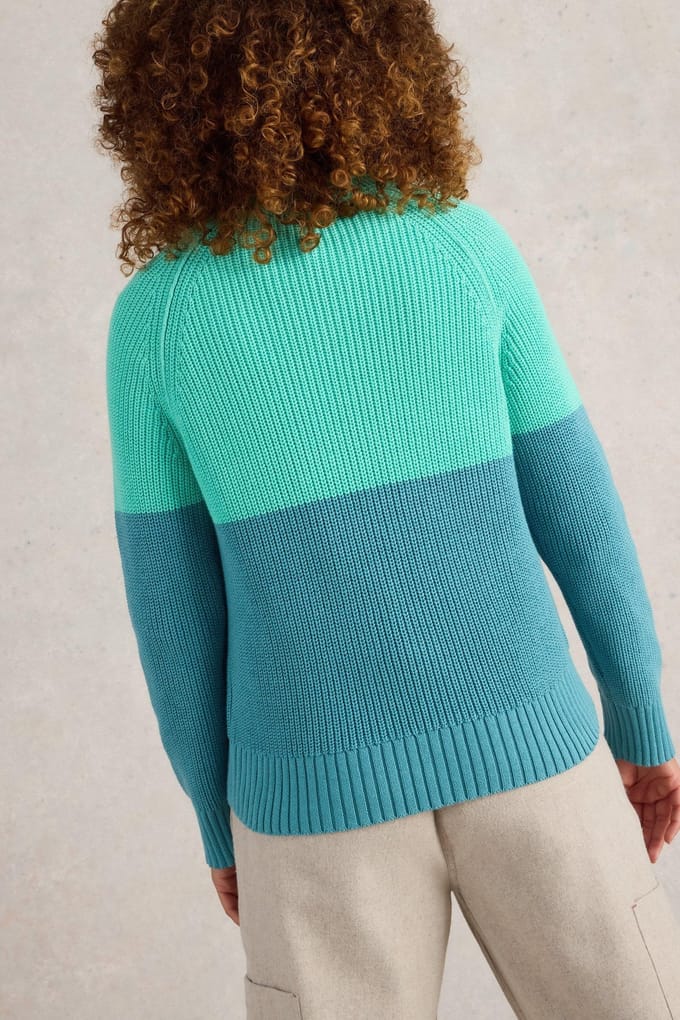 White Stuff Bailey Cotton Jumper Blue Multi Taglia: 16 | Maglioni a maglia Outlet | Donna | Blu