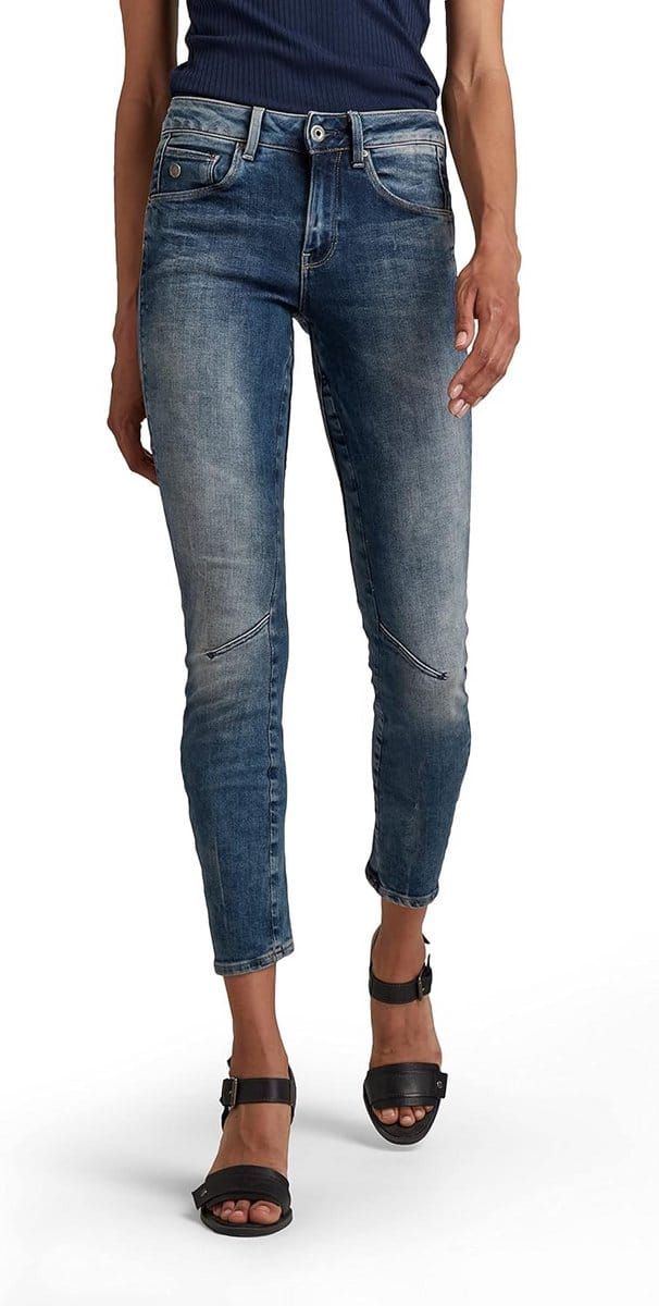 Dames Jeans Arc 3D Mid Waist Skinny Pasvorm
