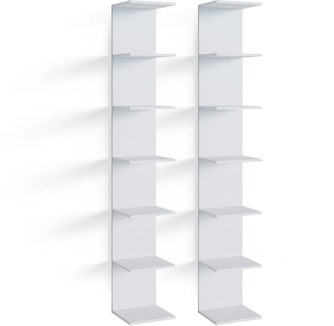 Vicco Paolo Wandrek – 30 x 190 cm Set van 2 Wit