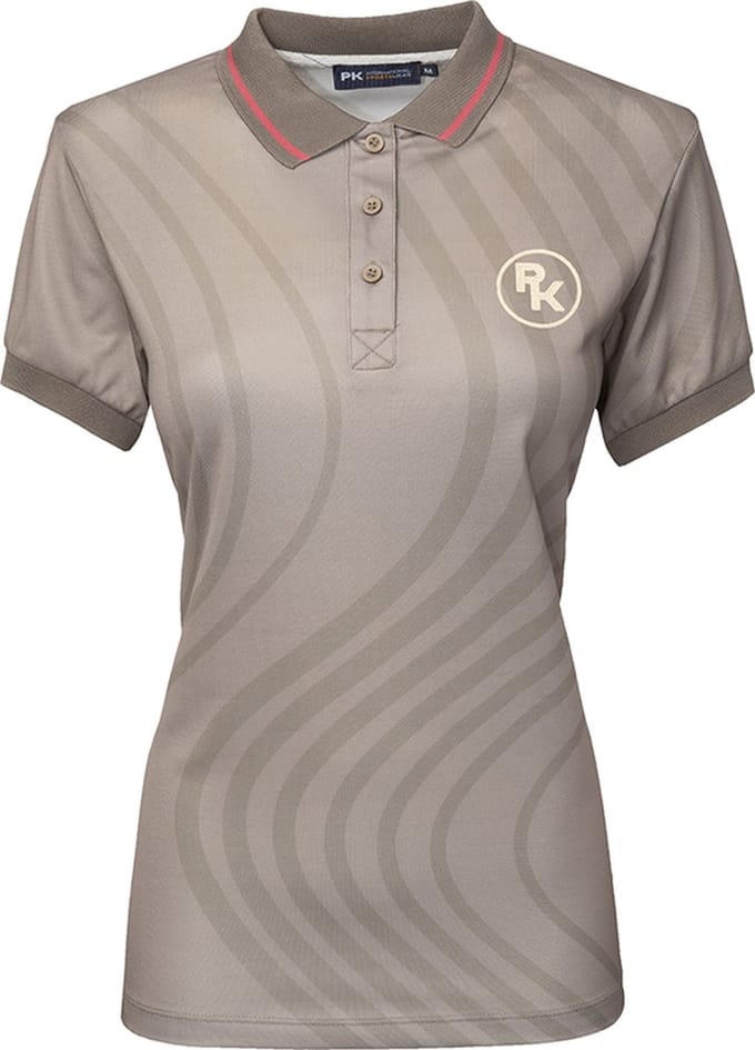 PK International - Technische Piqué Polo - Performance Polo - Paco - Sepia - Beige/Lichtgrijs - XL/42