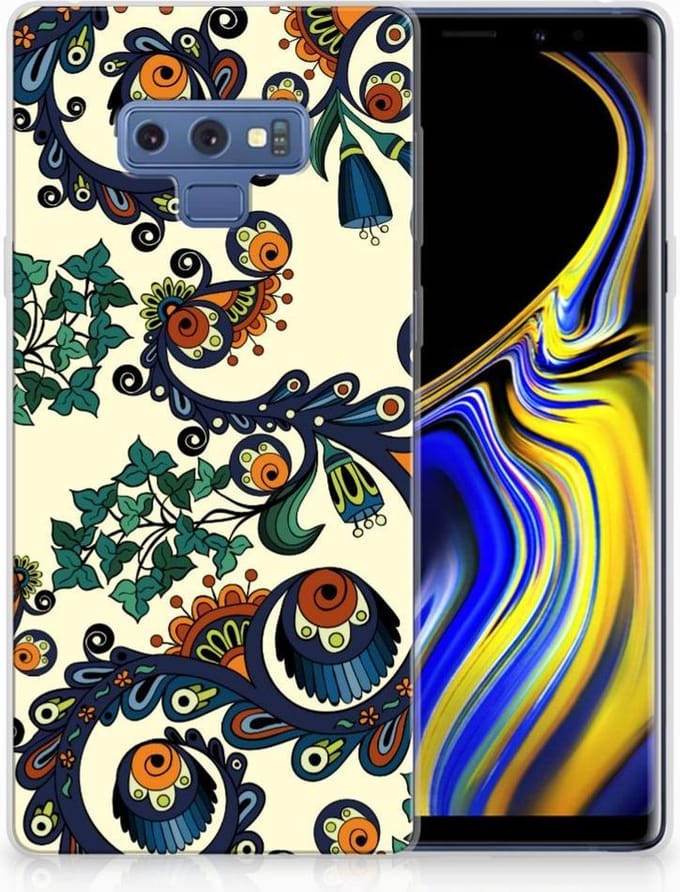 Siliconen Hoesje Samsung Galaxy Note 9 Barok Flower