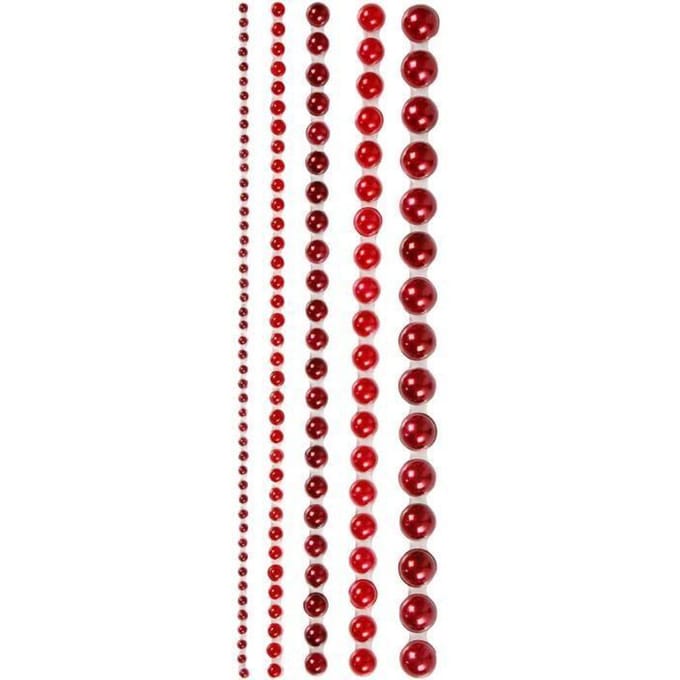 Vivi Gade Zelfklevende Halve Plakparels 2/8 Mm Rood140 Stuks
