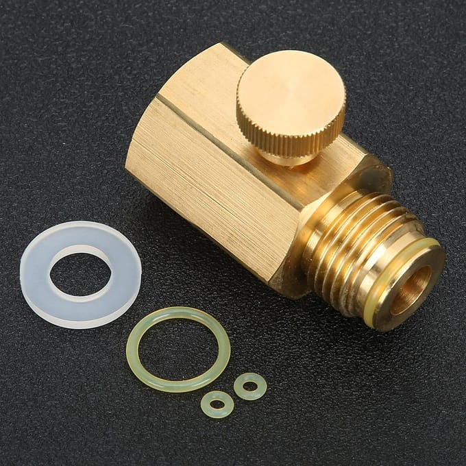 Soda Cilinder Adapter Ventiel met Schakelaar Vrouwelijke Draad TR21-4 naar Mannelijke Draad G1/2 voor Soda Stream