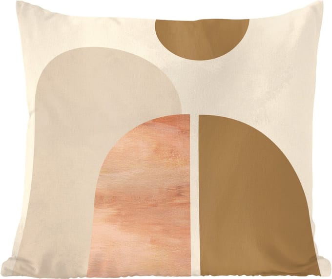 Sierkussens - Kussentjes Woonkamer - 60x60 cm - Abstract - Design - Roze