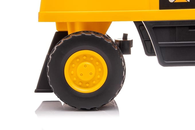 Loopauto voor kinderen Graafmachine, Zitgraafmachine voor kinderen vanaf 1 jaar met ingebouwd opbergvak, duwauto kindergraafmachine met 2 geluidsknoppen, zandgraafmachine, schopgraafmachine