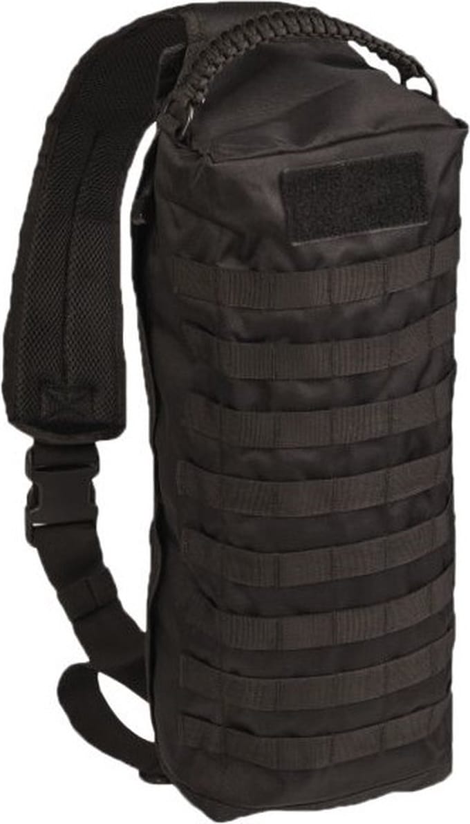 Black Sling Bag Tanker Assault Schoudertas Lang Model Zwart - Bug-Out Bag
