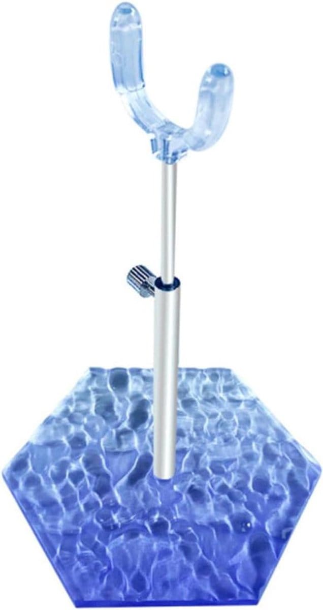 Poppenstandaard - Displayhouder Figuurstandaard - Poppen Presenteren - Kruisstructuur Stabiliteit - 8.6 cm Basis - Wit