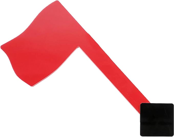 Brievenbus Vlag - Post Melder - Post Ontvangen - Universele Pasvorm - 10 cm Breed - Rood