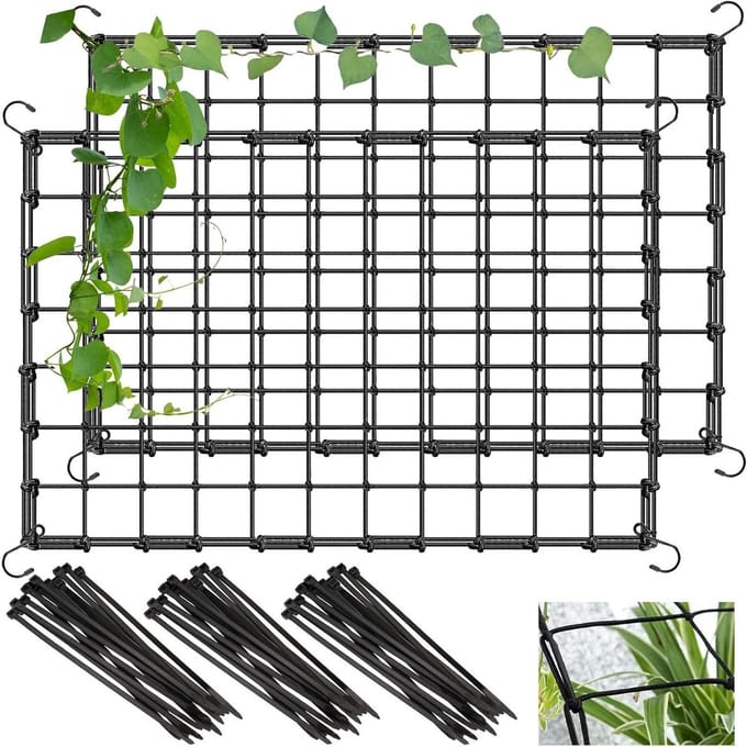 Allecto Plus - Elastisch ranknet plantennet 60 x 120 cm - 2 stuks