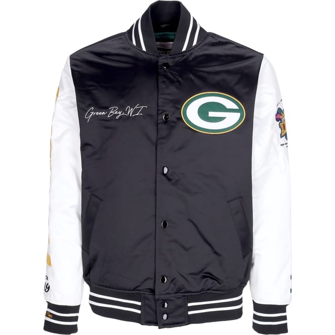 Bomberjack voor heren Nfl Team Origins Varsity satijnen jack Grepac