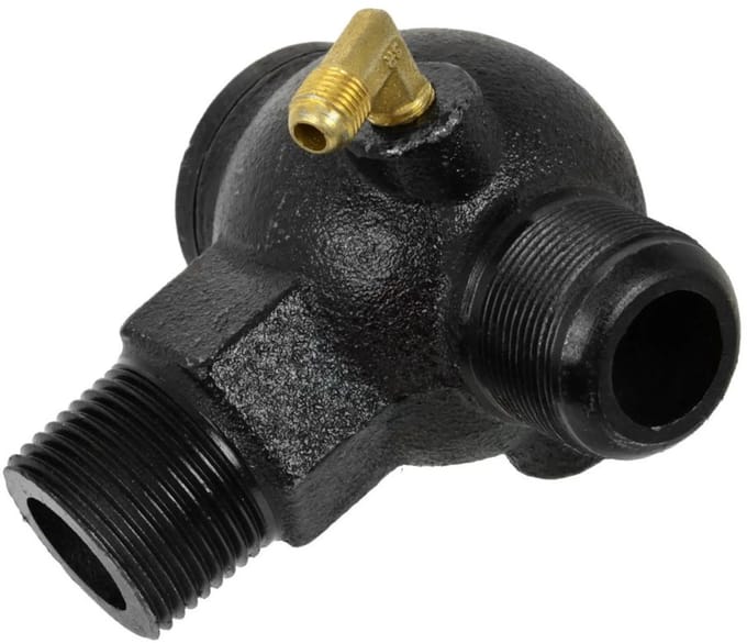 GEKO Eenwegventiel voor compressor - 200 V - 1/2" schroefdraad