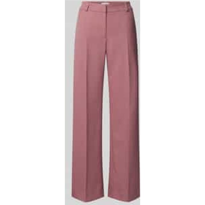 Straight fit stoffen broek met viscose