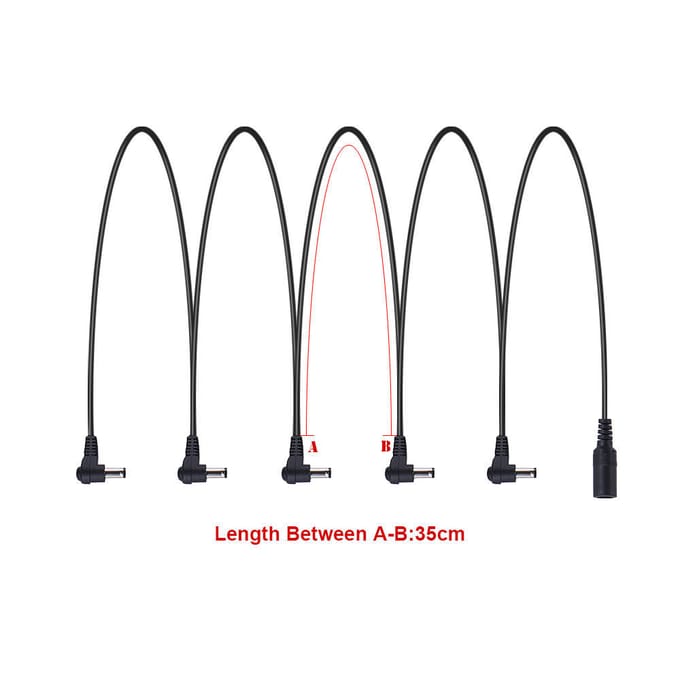 Voedingsadapter voor gitaareffect 9V DC 1000mA 5-weg Daisy Chain-kabel UK Plug gray