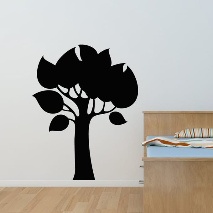 Schoolbordsticker - uitwisbare zelfklevende muurstickers - BOOMONTWERP - 105x85cm