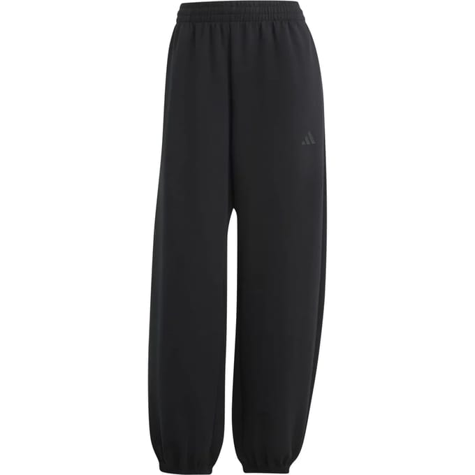 Adidas Soft Lux Loose Pants Broeken Dames - Zwart - Maat M (38-40) - Poly Mesh
