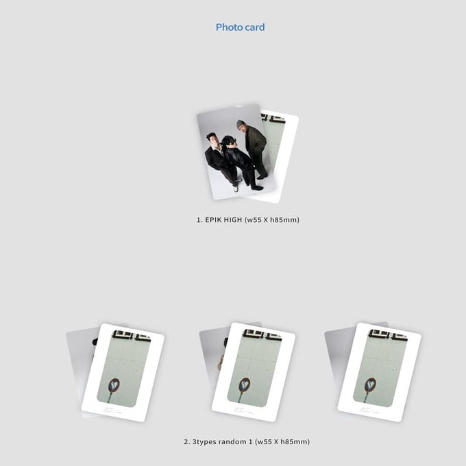 EPIK HIGH - Schermtijdalbum 1EA gray