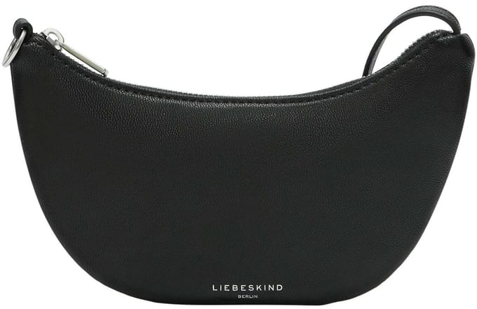 LIEBESKIND BERLIN Leren handtas accessoiretas Moon Pouch Pendant Black zwart