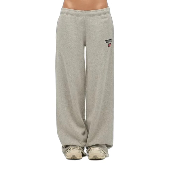 Superdry - Athletic Essentials joggingbroek met wijde pijpen - Dames - Broeken