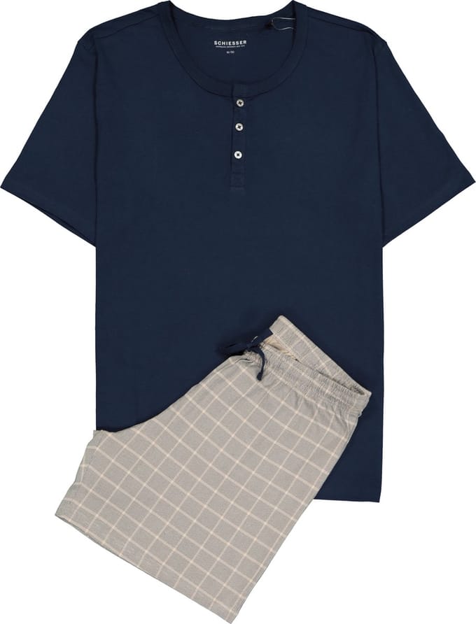 Schiesser – Timeless – Pyjama – 173656 – Night Blue - 50