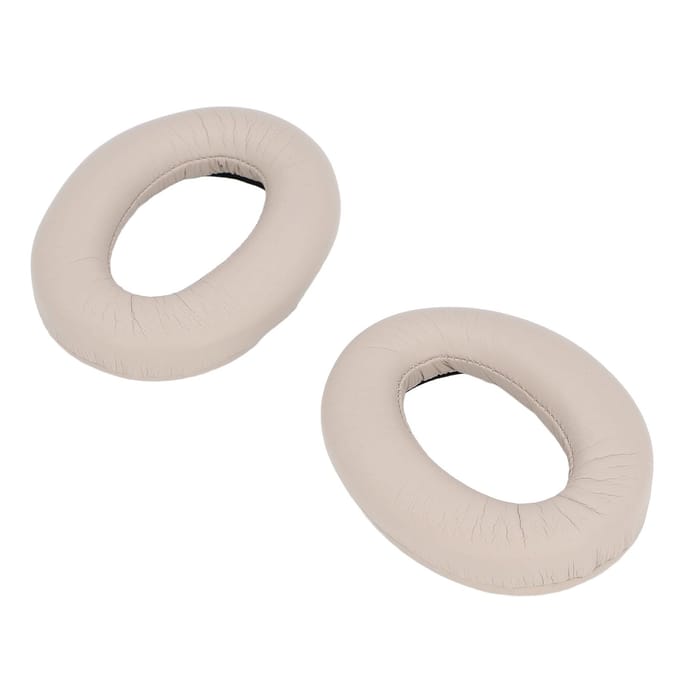 Coussinets d'oreille de remplacement Mousse haute densité Cuir protéiné Coussinets d'oreille Isolation du bruit pour WH-1000XM2 marron clair