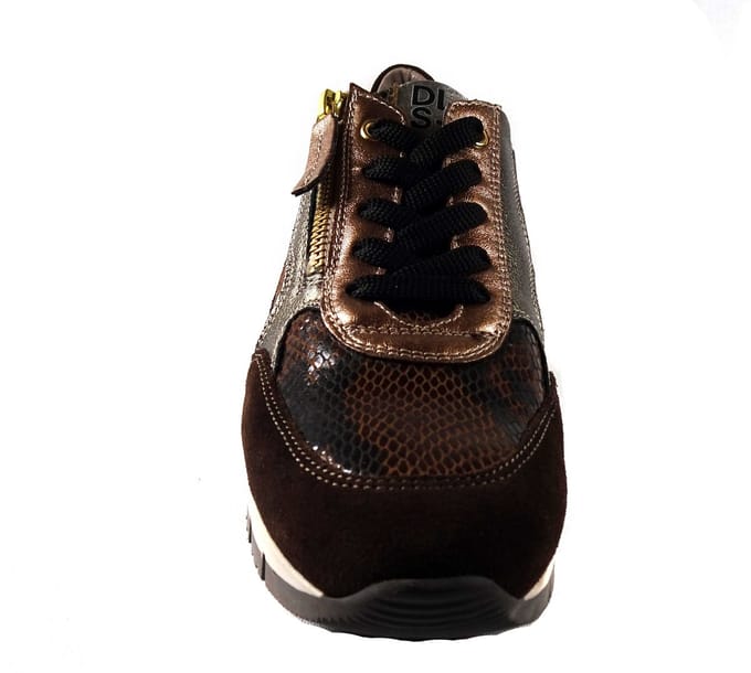 DL Sport sneaker met uitneembaar voetbed 6725.02 BRUIN/COMBI