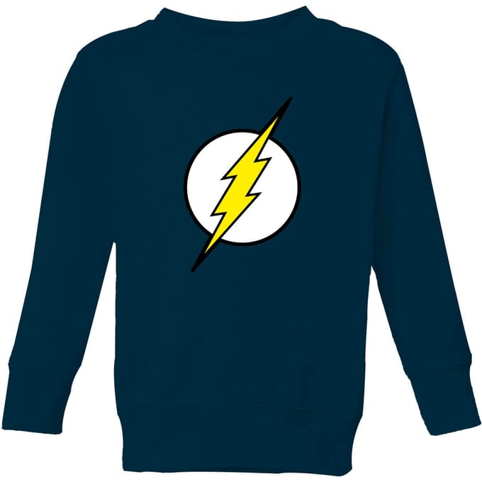 Justice League Flash Logo Kids' Sweatshirt - Navy - 134/140 (9-10 jaar)