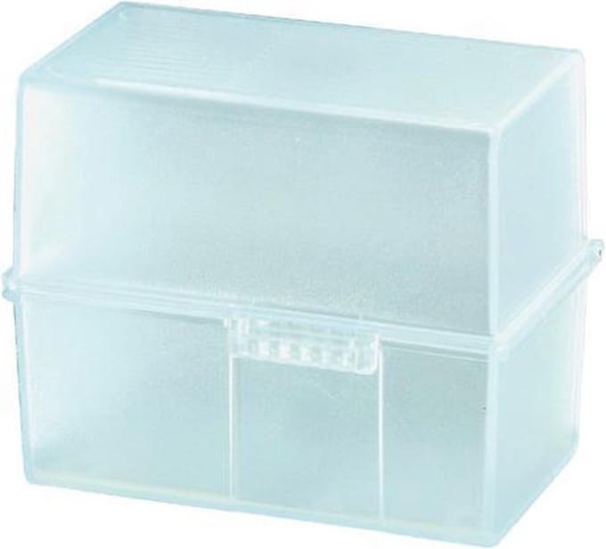 HAN DIN A6 976-63 Kaartenbox Doorschijnend, Helder Aantal kaarten (max.): 400 kaarten DIN A6 liggend