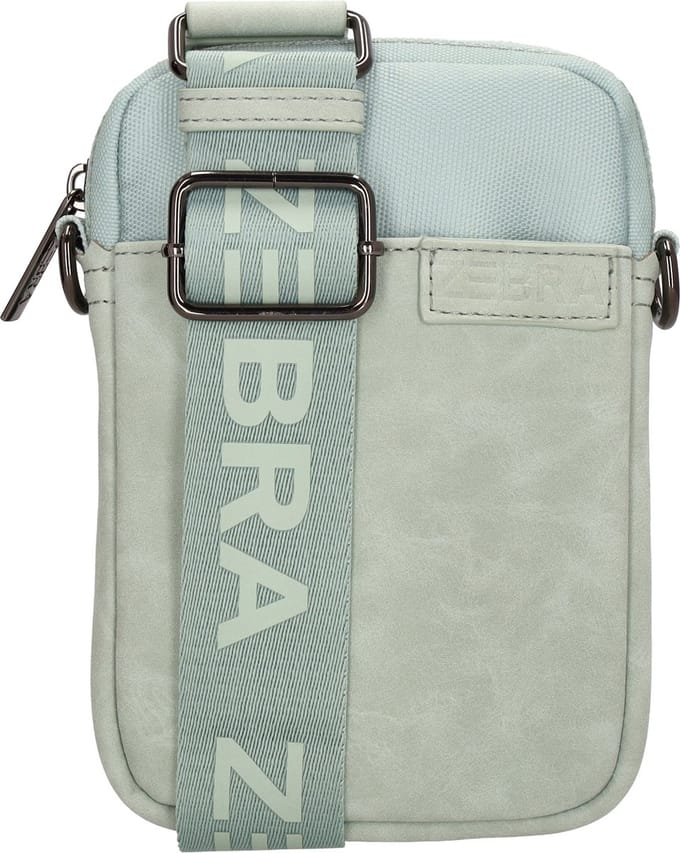 Zebra Ingrid Telefoontasje - Telefoonvak - Pasjesvakjes - Verstelbare/Afneembare Schouderband - Mint